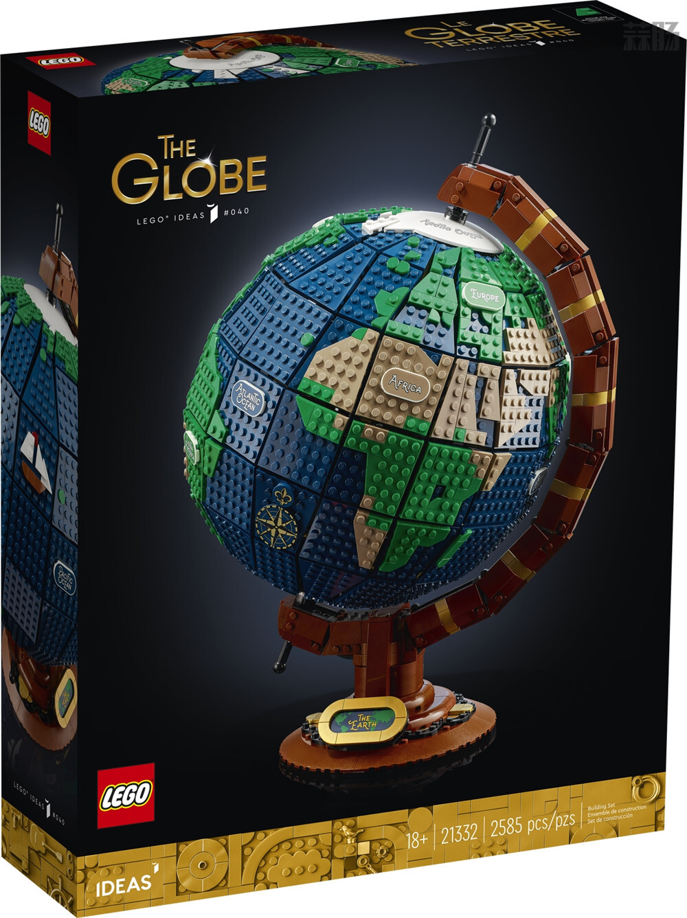 樂高推出Idea LEGO-21332地球儀積木套裝