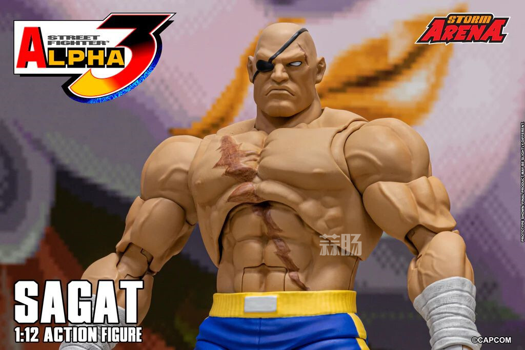 STORM COLLECTIBLES推出《少年街霸3》沙加特 1/12可動人偶
